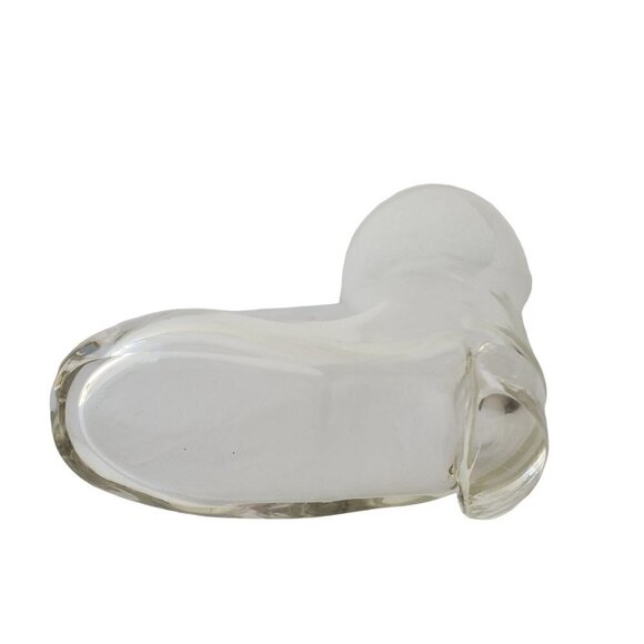 Vintage German Blown Glass Beer Boot 22 oz Capacity 8.5 in x 5 in - Picture 5 of 6